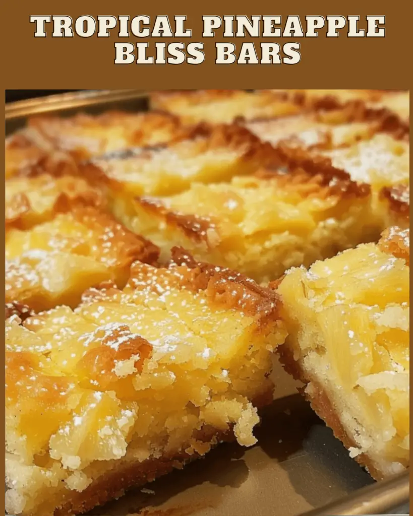 Tropical Pineapple Bliss Bars