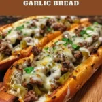 Philly Cheesesteak Garlic Bread