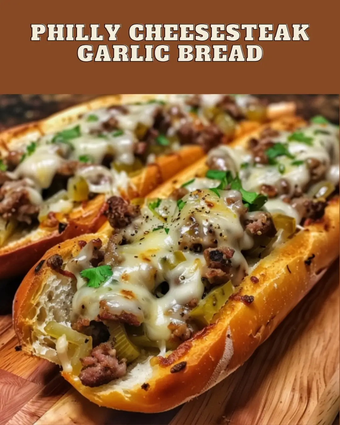 Philly Cheesesteak Garlic Bread