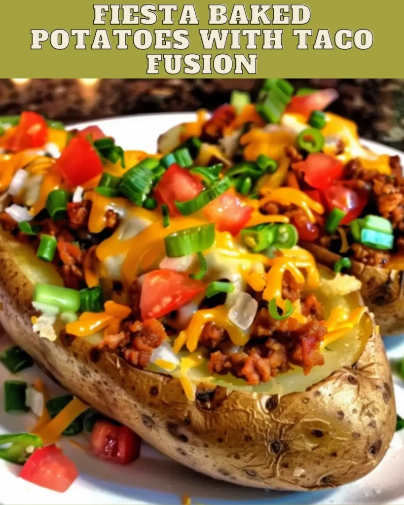 Fiesta Baked Potatoes with Taco Fusion