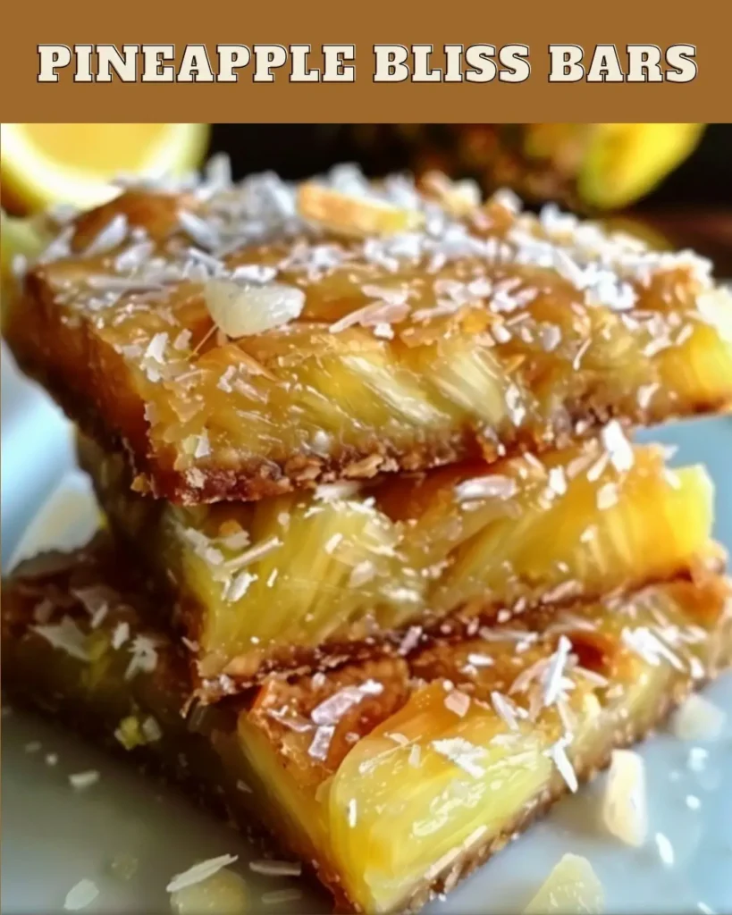 Pineapple Bliss Bars