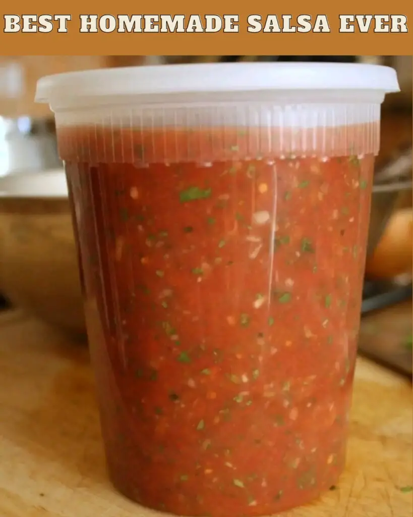 BEST HOMEMADE SALSA EVER