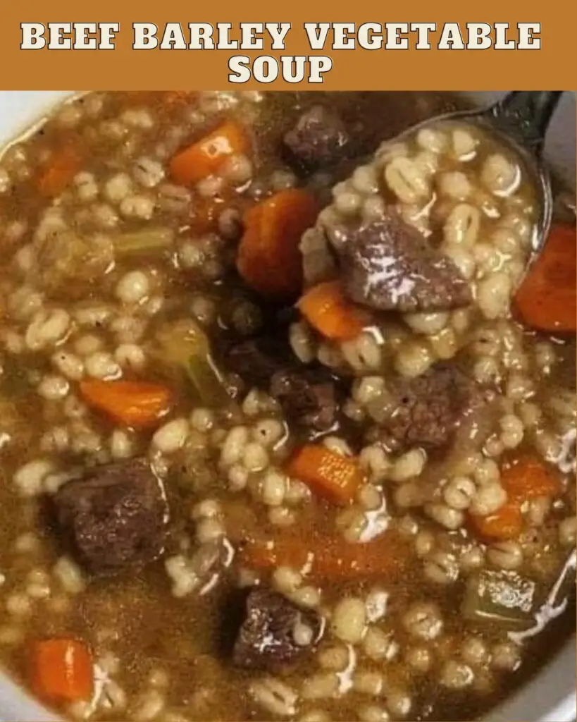 Beef Barley Vegetable Soup