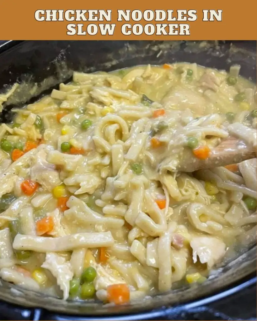 Chicken Noodles in Slow Cooker