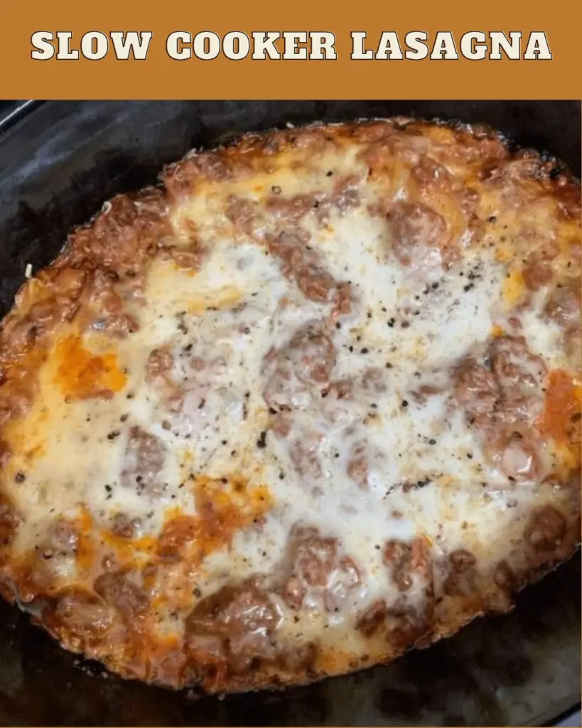 Slow Cooker Lasagna