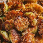 GARLIC PARMESAN ROASTED BRUSSEL SPROUTS