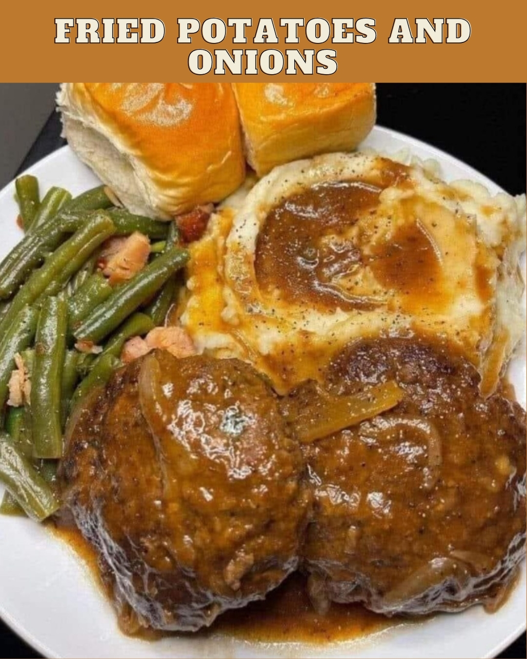 HAMBURGER STEAKS WITH ONION GRAVY (1)