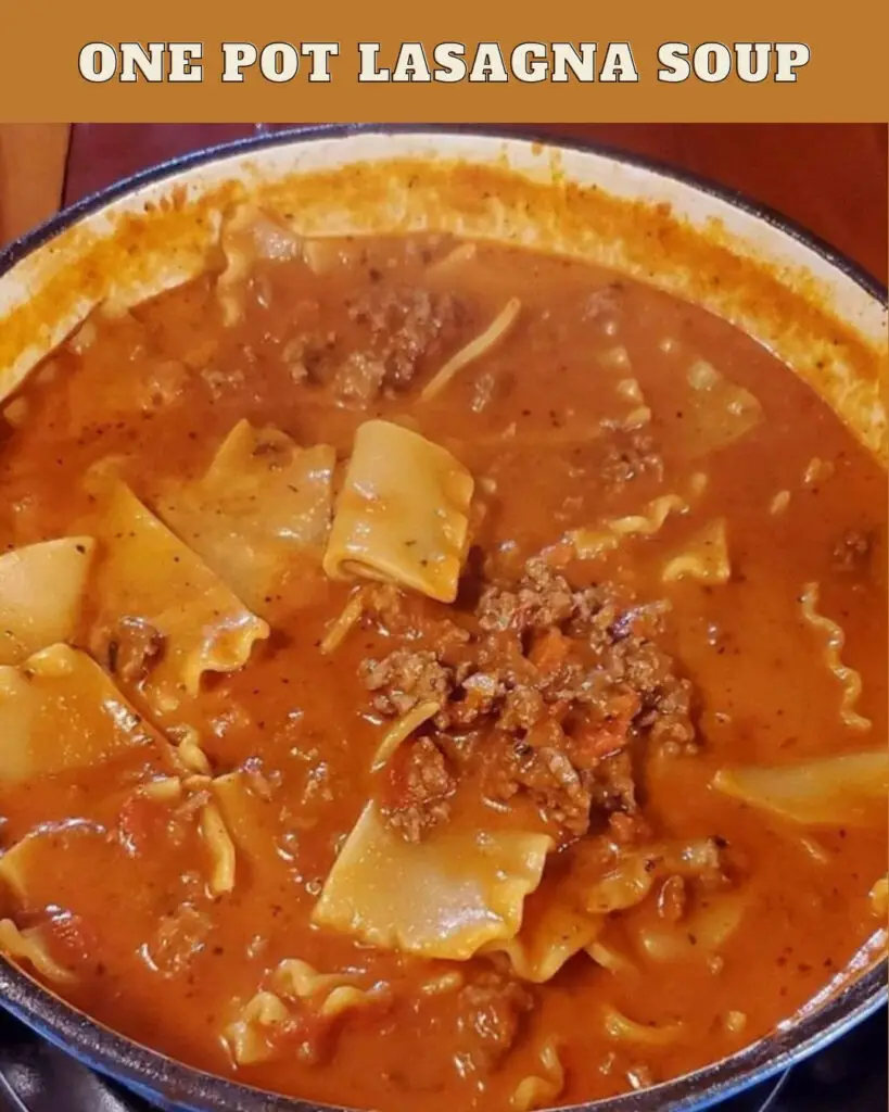 ONE POT LASAGNA SOUP