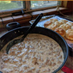 Southern Sausage Gravy and Biscuits