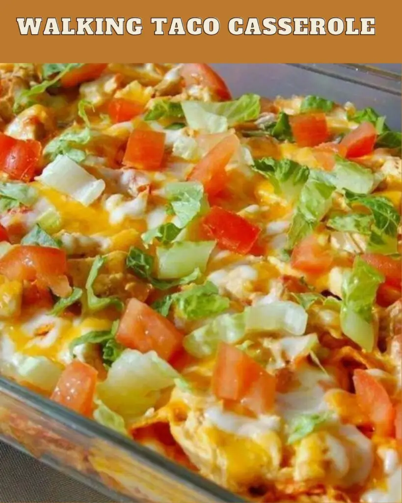 WALKING TACO CASSEROLE