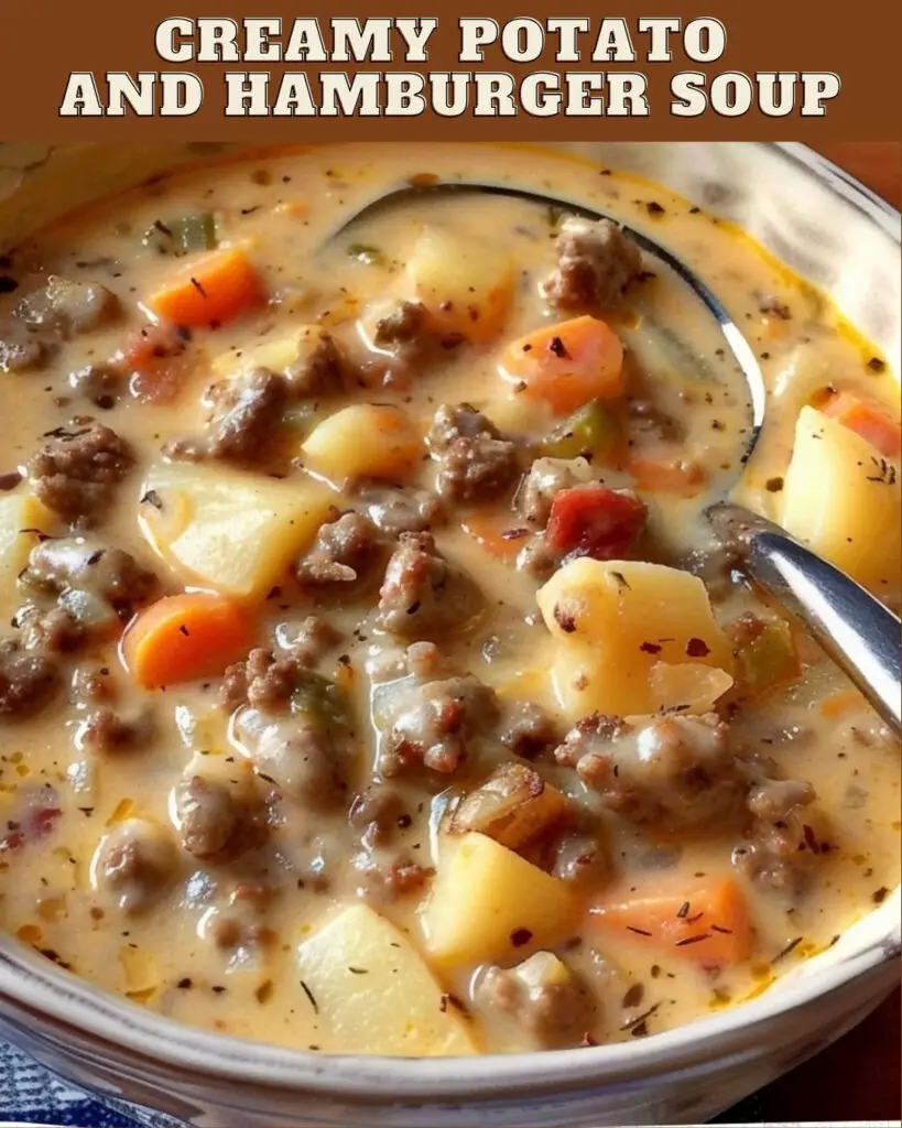 Creamy Potato and Hamburger Soup